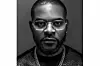 Nigerian artist Falz stares at the camera in a black and white promotional image.