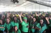 Women dance and sing during the Women’s Day commemoration at Silahla Sports Field on August 09, 2022 in Richmond, South Africa.