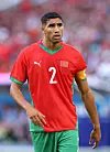 Achraf Hakimi #2 of Team Morocco during the Men's semifinal match between Morocco and Spain during the Olympic Games Paris 2024 at Stade de Marseille on August 05, 2024 in Marseille, France.