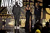Tems accepts an awards onstage at the 2022 BET Awards in Los Angeles, California.