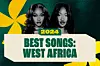 The cover artwork for OkayAfrica’s Best West African Songs of 2024 list featuring Ayra Starr and Tems.