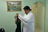 Imam Muhsin Hendricks gets ready for the start of the Jumu'ah prayer at the Inner Circle Mosque, in Wynberg, on September 2, 2016, in Cape Town.