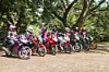 A group of women on motorbikes