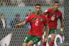 Achraf Hakimi of Morocco controls the ball during the FIFA World Cup Qatar 2022 3rd Place match between Croatia and Morocco at Khalifa International Stadium on December 17, 2022 in Doha, Qatar.
