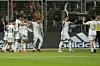 Algeria's Players celebrate after scoring during the Group F match between Algeria and Niger at the 2023 Africa Cup of Nations qualifiers in Algiers, Algeria, March 23, 2023.