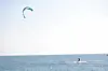 A kitesurfer on the Mediterranean by Benghazi\u2019s coast.