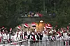 Athletes of Team Egypt are seen on a boat on the River Seine during the opening ceremony of the Olympic Games Paris 2024 on July 26, 2024 in Paris, France.
