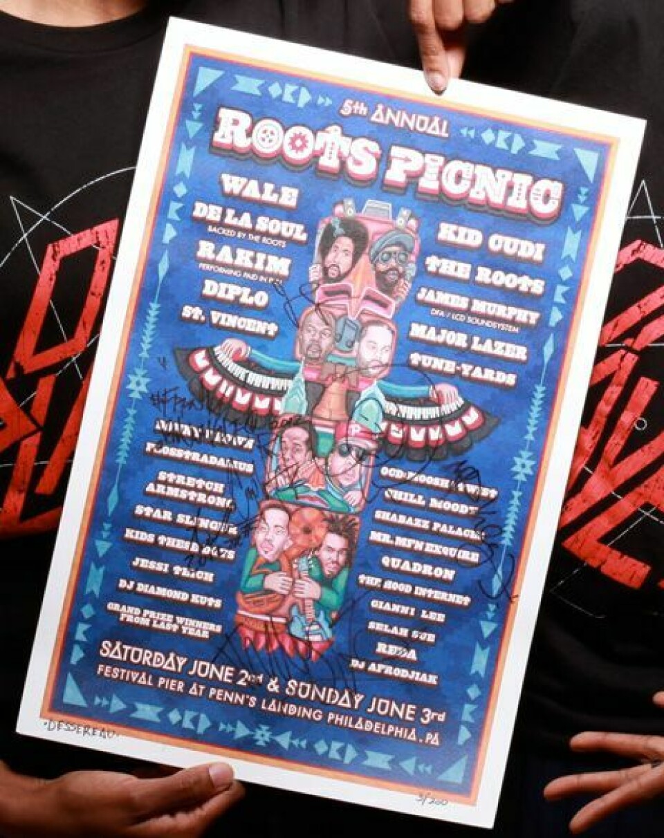 Win A 5th Annual Roots Picnic Poster Autographed By The Roots