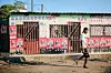 Banners and posters of the candidates participating in the election are hung on the streets and buildings ahead of the parliamentary elections scheduled to be held on October 9th, in Beira, Mozambique on October 07, 2024.