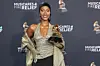 Tems poses with the award for Best African Music Performance for 'Love Me JeJe' backstage during the 67th Annual GRAMMY Awards Premiere Ceremony at Peacock Theater on February 02, 2025 in Los Angeles, California.