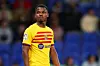 Ansu Fati of FC Barcelona looks on during the LaLiga Santander match between RCD Espanyol and FC Barcelona at RCDE Stadium on May 14, 2023 in Barcelona, Spain.