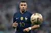 Kylian Mbappe of France in action during the FIFA World Cup Qatar 2022 Final match between Argentina and France at Lusail Stadium on December 18, 2022 in Lusail City, Qatar.