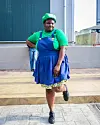 female black Luigi super mario bros
