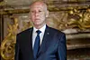 A photo of Tunisian president Kais Saied.