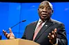 President Cyril Ramaphosa at the EU-South Africa Summit meeting on climate change in 2018.
