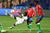 Samba Diallo L of Senegal shoots during the final between Senegal and Gambia at the 2023 CAF Confederation of African Football U-20 Africa Cup of Nations football match in Cairo, Egypt, March 11, 2023.
