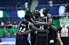 South Sudan's players celebrate winning after the Group B match between China and South Sudan at the 2023 FIBA World Cup in Manila, the Philippines, on Aug. 28, 2023.