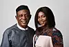 Actor Nkem Owoh and filmmaker Genevieve Nnaji from the film 'Lionheart' pose for a portrait during the 2018 Toronto International Film Festival at Intercontinental Hotel on September 11, 2018 in Toronto, Canada.