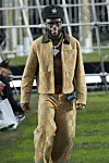 A photo of Burna Boy at the Louis Vuitton Spring/Summer 2025 menswear ready to wear presentation as part of Paris Fashion Week in Paris on June 18, 2024