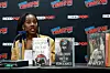 Tomi Adeyemi speaks at Spotlight on Tomi Adeyemi during New York Comic Con 2024 at The Jacob K. Javits Convention Center on October 19, 2024 in New York City.