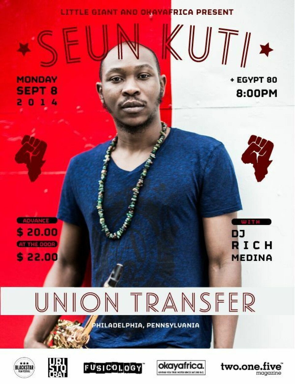 Seun Kuti Live At Philly's Union Transfer w/ Rich Medina Seun Kuti Live At Philly's Union Transfer w/ Rich Medina