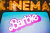 I​n this photo illustration, the Barbie the movie logo is seen displayed on a smartphone.