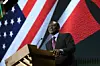 Kenyan President William Ruto delivers remarks at the US Chamber of Commerce in Washington, DC, on May 24, 2024.