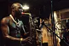 A still from the live video of Seun Kuti’s “Emi Aluta.”