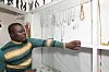 Founder of the Victorious Crafts Jack Nyawanga showing jewelry
