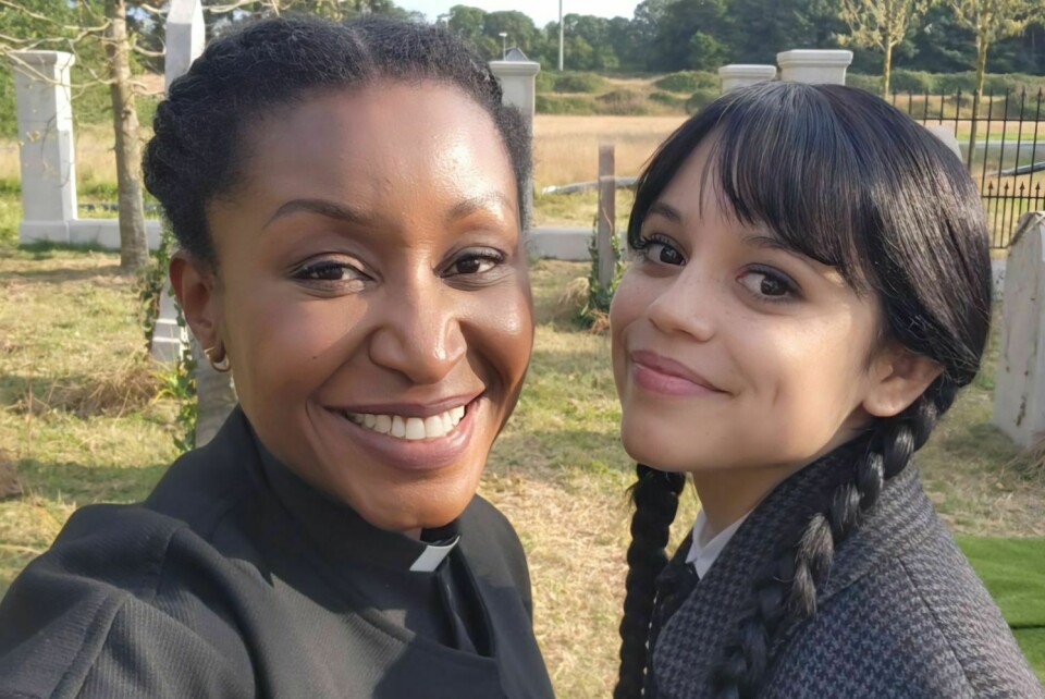 Ashionye Raccah auditioned three times before landing a role as a priest on the second season of ‘Wednesday.’ Ashionye Raccah and Jenna Ortega pose for a selfie on the set of Wednesday, season 2